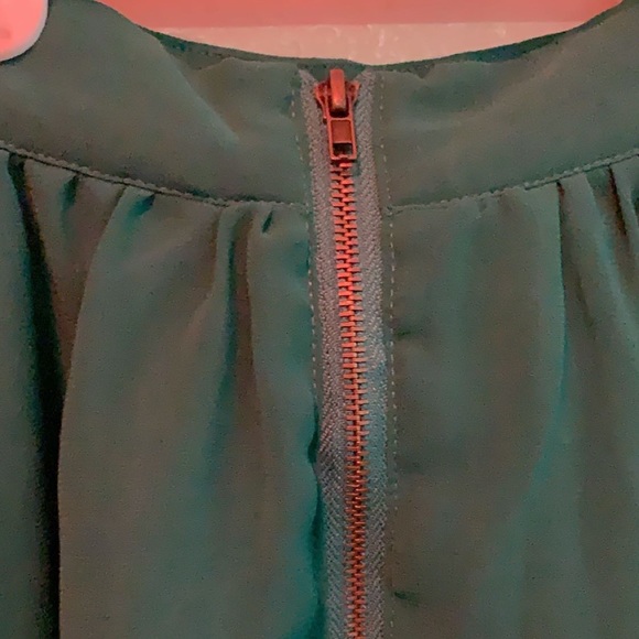 Kelly Green Forever 21 Layered Circle Mini Skirt - Picture 4 of 4